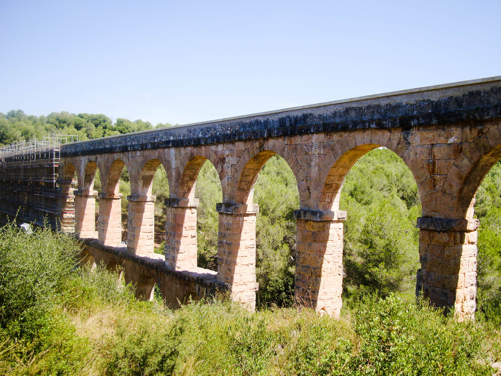 ponte, paesaggio spagnolo in auto