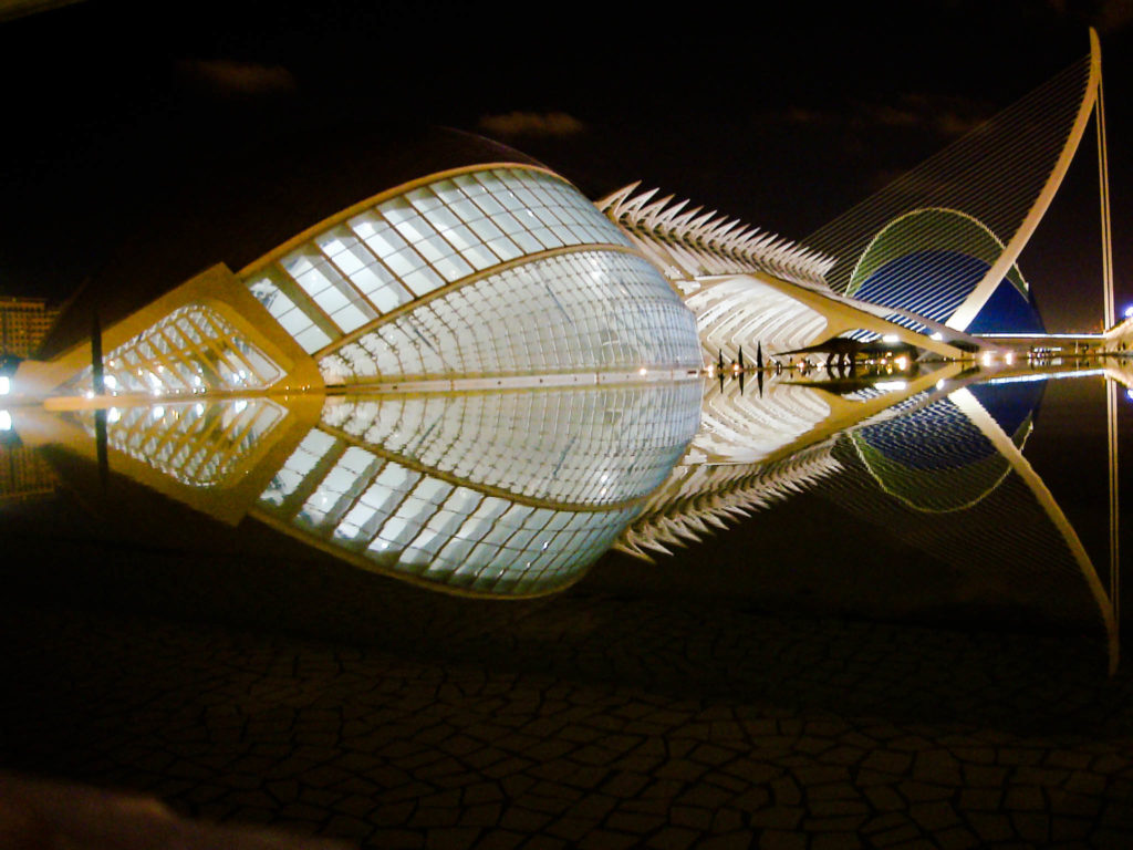 città calatrava notturna valencia