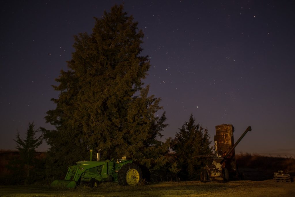 farm by night